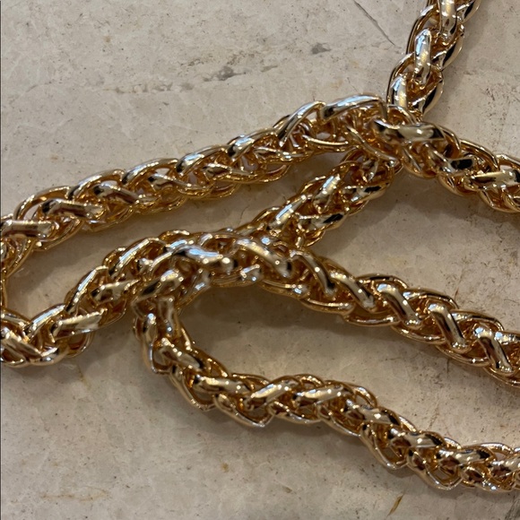 Chanel Tweed Navy Cosmetics Bag with Charm Gold Chain - Picture 10 of 15